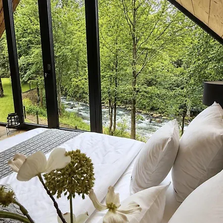 Villa Stodola W Potoku - Luksusowa Otoczona Strumieniem Z Linia Brzegowa 120 M- *