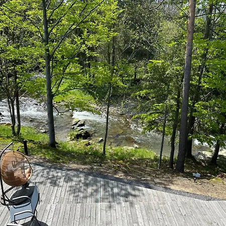 Villa Stodola W Potoku - Luksusowa Otoczona Strumieniem Z Linia Brzegowa 120 M- *